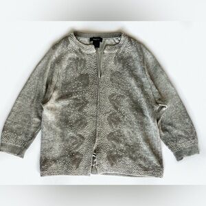 Avant Toi Linen Knit Crystal Embellished Sweater